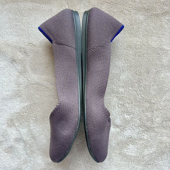 Rothy's The Flat Mink Brown Stretch Fabric Round Toe Ballet Flat Shoes Women 8.5 - Picture 5 of 16